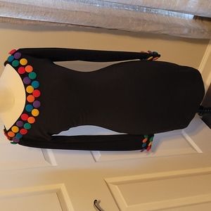 Vintage Express Bodycon Botton Dress